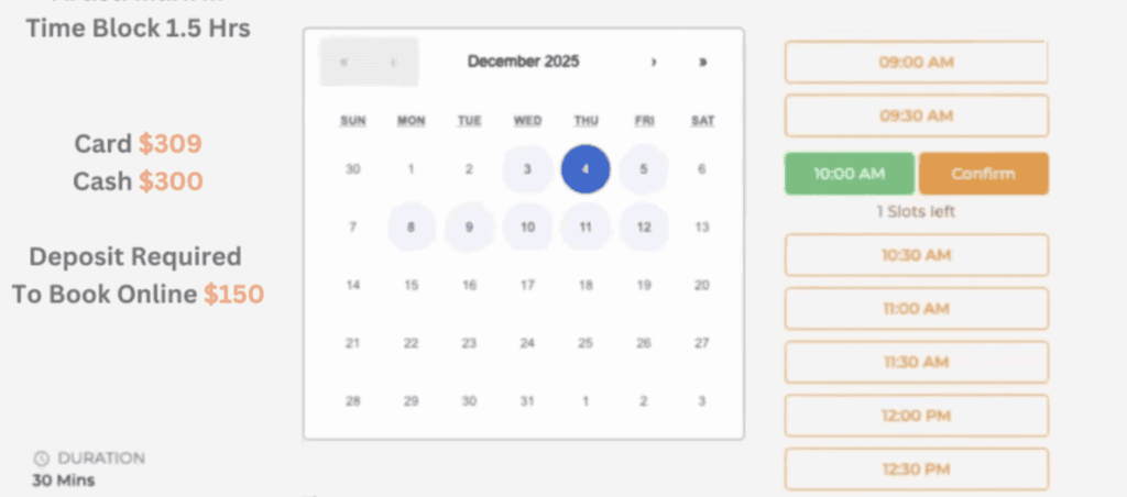 Salon Scheduling and Booking Times Software No Fees